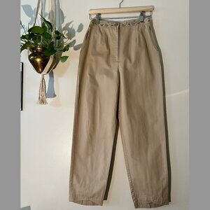 Vintage Corduroy Trousers with Floral Embroidery